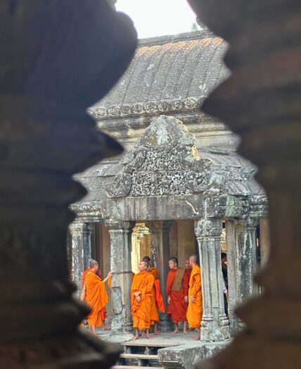 Cambodia Angkor Wat Monks Jennifer Haddow