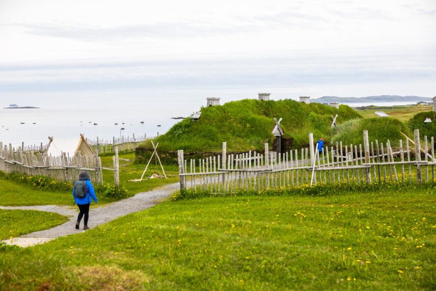 [Norse sod buildings] at L'Anse aux Meadows